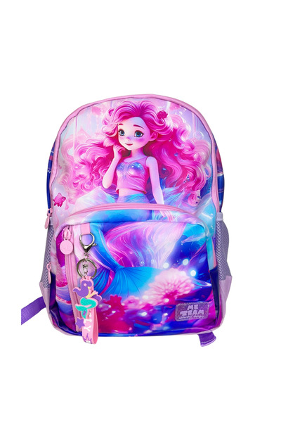 ME TEAM Pink Purple Colored Mermaid Backpack
