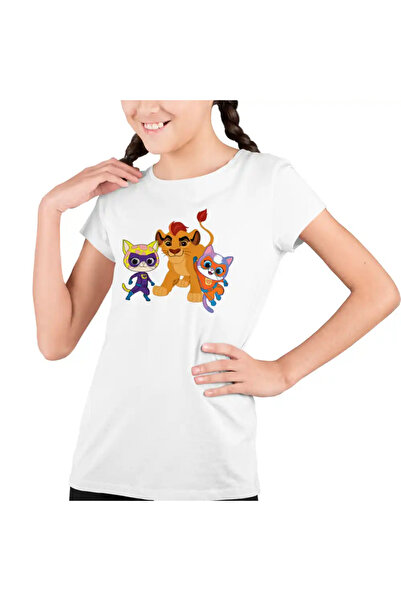 OEM Tricou Copii Fete Sclipi Ghem Kion Garda Felina Super Pisicute