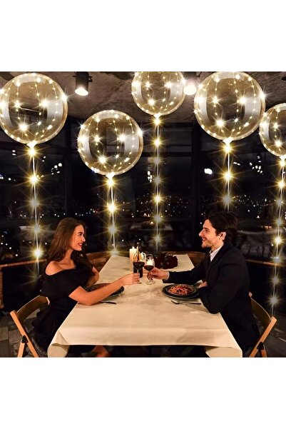 Choice13 4 قطع أخرى من بالونات LED بيضاء دافئة مع إضاءة شفافة مضيئة لحفلات ال...