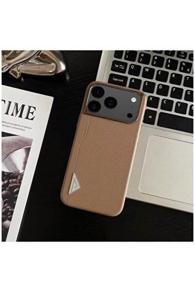 Zebana Apple iPhone 17 Pro Max Uyumlu Kılıf Arvento Elite Deri Kılıf (Kablosu...