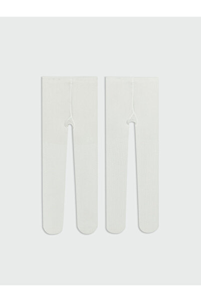 LC Waikiki Peak New Season Patterned Girls' Pantyhose 2-Piece