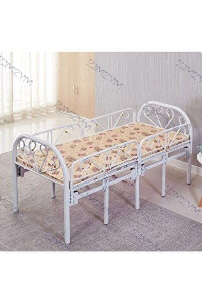 smart home Single children's bed with foldable and adjustable protection barriers, heavy duty, 150x70x30cm