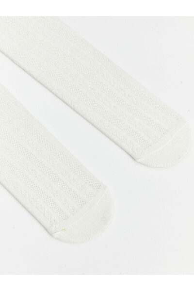 LC Waikiki Timeless Store'dan Zamansız Öneriler | Kendinden Desenli Kız Bebek Külotlu Çorap 2'li