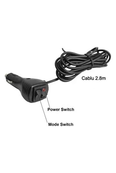 BZRSH LED flashing light bar 45 cm, 54W, yellow light, strobe functions, 12V, 3000K