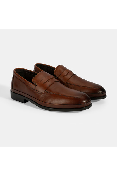 Desa Men's Tan Leather Loafer
