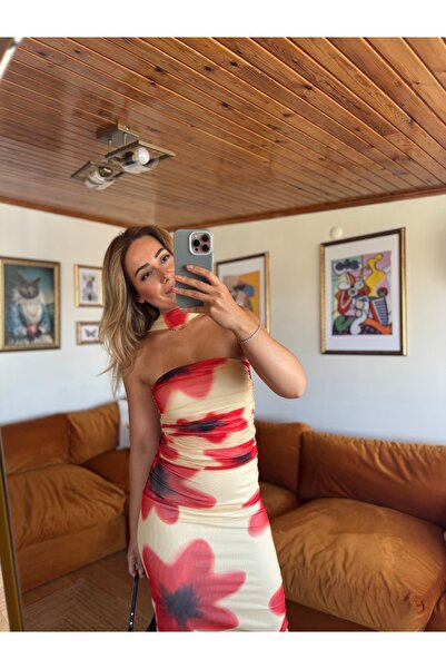 Butik Çiçek desenli etekli takım