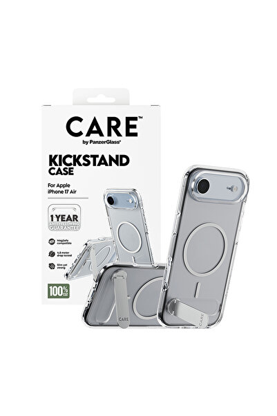 Panzer Glass CARE Features Case with Kickstand Magsafe iPhone 17 Air - Clear