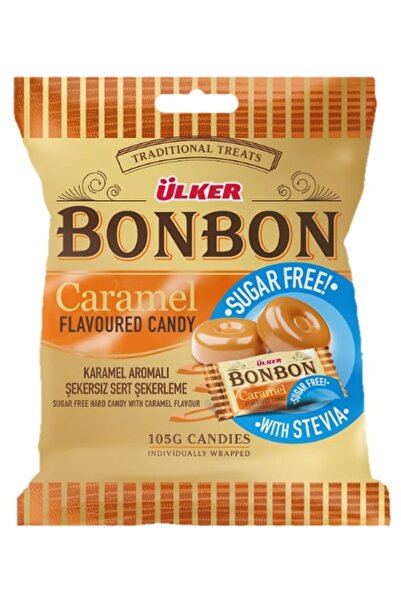 Ülker ULKER PREMIUM BONBON CARAMEL FREE OF SUGAR 105GX6