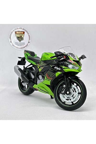 WELLY Kawasaki Ninja ZX-6R 1:12 Diecast Motosiklet Model – Lisanslı Metal Kol...