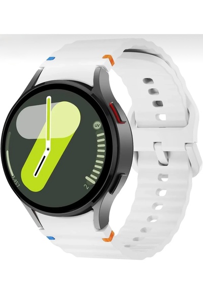 CoverCenter Samsung Galaxy Watch 4 5 6 7 Fe 40 44 Classic 42 43 46 47 mm Band Decorative Mesh Striped Sport