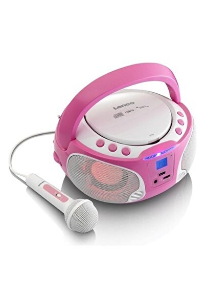 Lenco SCD650PK Taşınabilir Müzik Seti Karaoke Radyo CD Çalar Mp3 USB