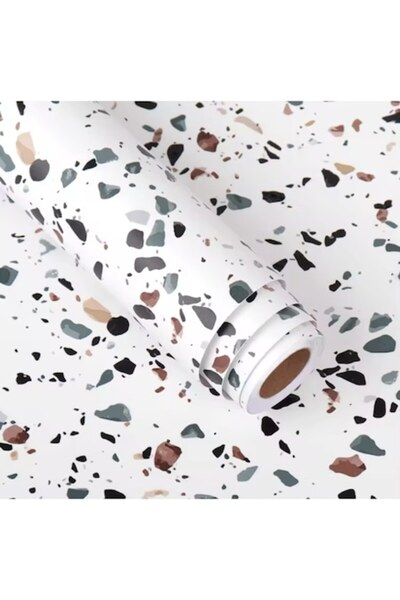 topbazar Rolă de tapet autoadeziv terrazzo 60 x 500 cm, lavabilă