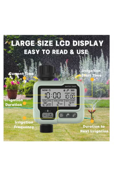 Taimi Sprinkler Timer, Programmable Water Timer, Sprinkler Controller
