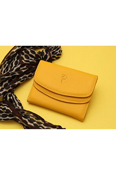 Home Hakiki Deri Kadın Cüzdan Kompakt Boy Bozuk Para Gözlü Çok Bölmeli Tozluğ...