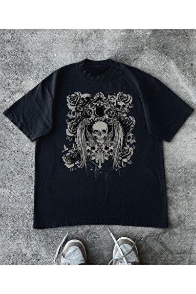 StartMore Siyah Unisex Oversize Dtf