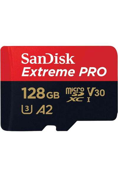 SanDisk 128GB Extreme Pro microSD UHS I Card for 4K Video
