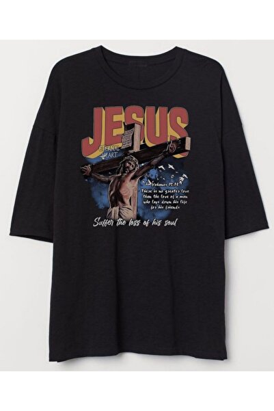 StartMore أسود للجنسين مقاس كبير Dtf