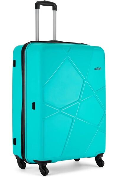 Safari Medium Polypropylene Pentagon Travel Luggage with 360-degree Wheels