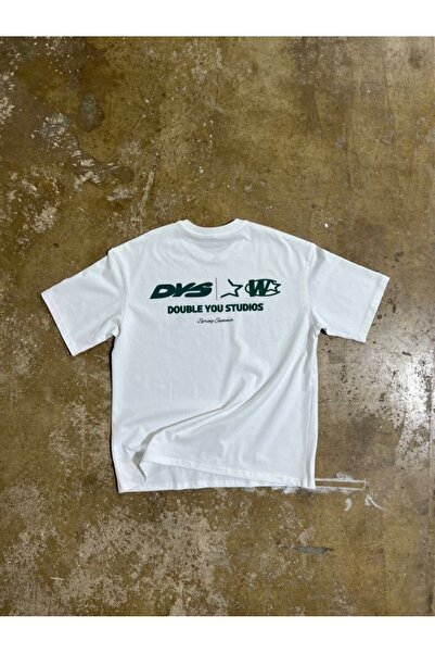 StartMore White Unisex Oversize Dtf Printed