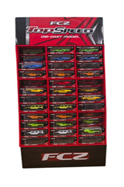 Family Center سيارة مصبوبة بمقياس 1:39، بابان مفتوحان، 6 مساعدين، حامل عرض 10...