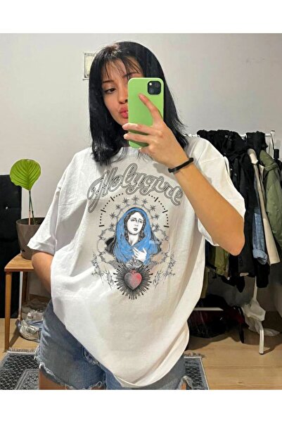 StartMore طباعة Dtf كبيرة الحجم باللون الأبيض للجنسين