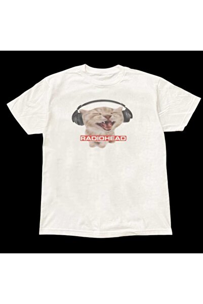 StartMore أبيض أبيض للجنسين مطبوع عليه راديوهيد مقاس كبير