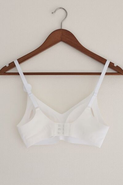 F.K White Laser Cut Unlined Unlined Seamless Luxury Women's Bra - Non-Marking and Comfortable