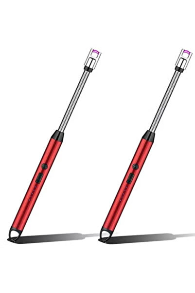Taimi Pack Of 2 Dual Model Lighter Electric Lighter Red