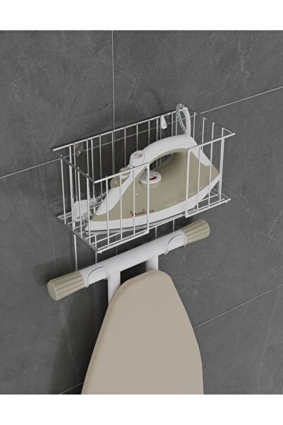 TEKATEL منظم الكي، حامل طاولة الكي، سلة الكي، منظم غرفة الغسيل، منظم الحمام