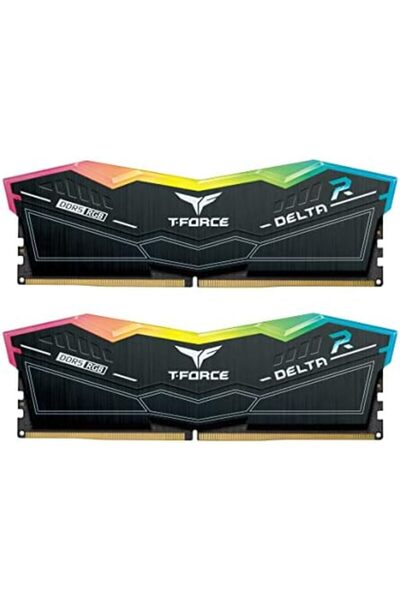 TEAMGRUP ذاكرة وصول عشوائي لسطح المكتب T-FORCE DELTA RGB DDR5 سعة 32 جيجابايت (2x16 جيجابايت) وتردد 5600 ميجاهرتز PC5-44800 CL36