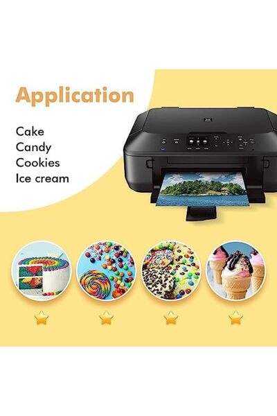 Taimi Food-Grade Ink Refill for Bakery Printer, 4-Pack (Cyan, Magenta, Yellow, Black) - 100ml each