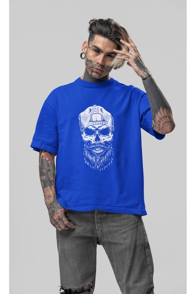 ArtYus ΑΝΔΡΙΚΟ ΜΠΟΥΜΕΛΟ ΜΕ ΣΚΕΛΕΤΟ ΜΟΤΟ ΜΕ ΣΤΑΥΡΩΜΕΝΟ ΣΧΕΔΙΟ ΜΕ ΣΤΡΟΓΓΥΛΗ ΛΑΜ...