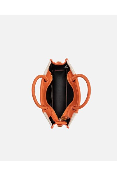 ELVVI&CO Distinctive women's bag in orange and beige