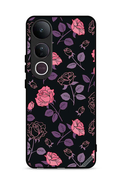 Covernex غطاء حماية لهاتف فيفو V50 لايت بنقشة الورود القوطية الباستيل