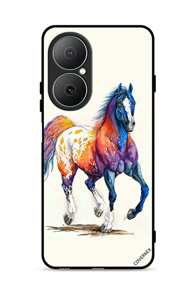 Covernex غطاء حماية لهاتف هواوي نوفا Y73 بتصميم رسمة حصان