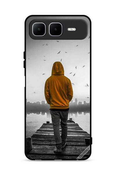 Covernex غطاء حماية من انفينيكس سمارت ١٠ بلس - فتى حزين يمشي