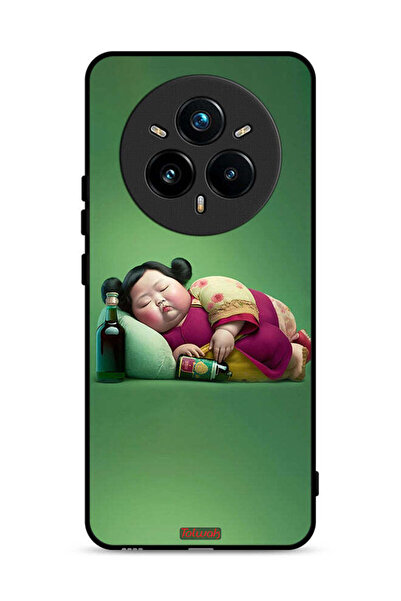 Tolwak غطاء حماية لهاتف Realme 14 Pro Plus 5G بتصميم فتاة سمينة