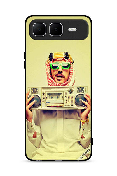 Covernex Infinix Smart 10 Plus Protective Case Cover Holding Vintage Music De...