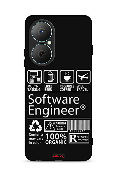 Tolwak غطاء حماية لهاتف هواوي نوفا Y73 - ملصق مهندس برمجيات