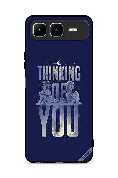 Covernex غطاء حماية لهاتف إنفينيكس سمارت 10 بلس "أفكر فيك"