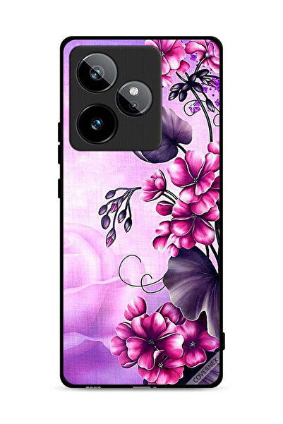 Covernex غطاء حماية لهاتف Realme GT 7T 5G بخلفية زهور رومانسية