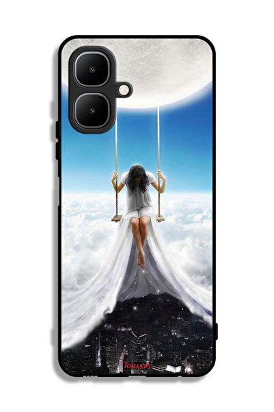 Tolwak غطاء حماية من إنفينيكس سمارت ١٠ بطبعة غيوم وقمر ومدينة فنية