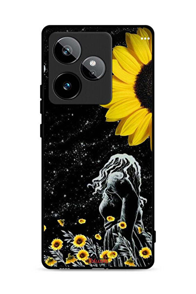 Tolwak غطاء حماية لهاتف Realme GT 7 5G، فتاة تنظر إلى فن القمر