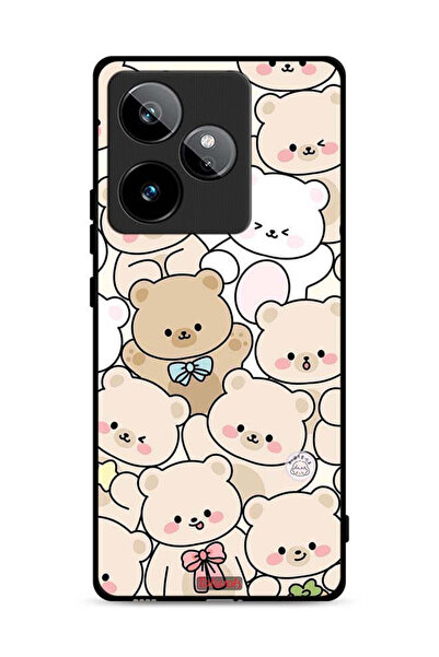 Tolwak غطاء حماية لهاتف Realme GT 7 5G بنقشة الدببة