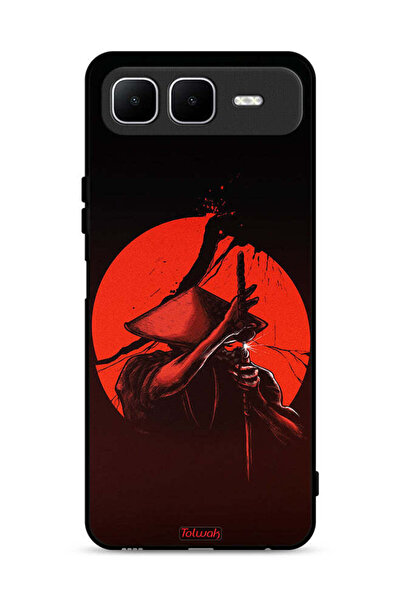 Tolwak غطاء حماية لهاتف Infinix Smart 10 Plus بتصميم محارب السيف