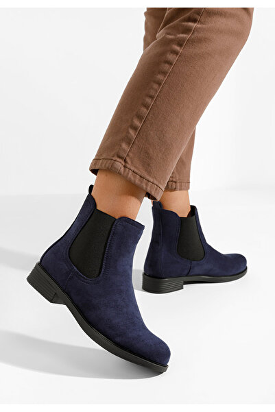 B T Shoes Μποτάκια Chelsea γυναικεία Zelmira Νειβι