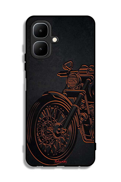 Tolwak Infinix Smart 10 Protective Case Cover Vintage Bike