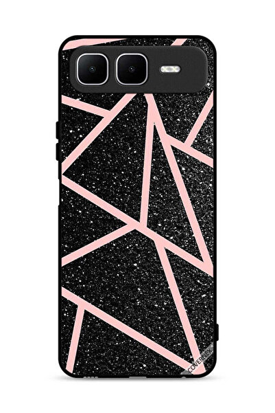 Covernex غطاء حماية لهاتف إنفينيكس سمارت 10 بلس بنقشة لامعة ومسارات