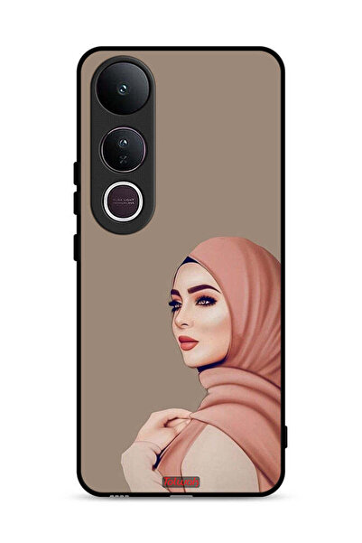 Tolwak غطاء حماية لهاتف فيفو V50 لايت - فتاة محجبة جميلة