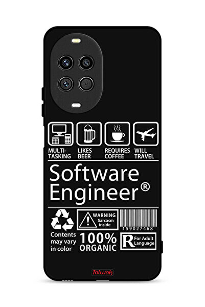 Tolwak غطاء حماية لهاتف هواوي نوفا 14 برو 5G، ملصق مهندس برمجيات